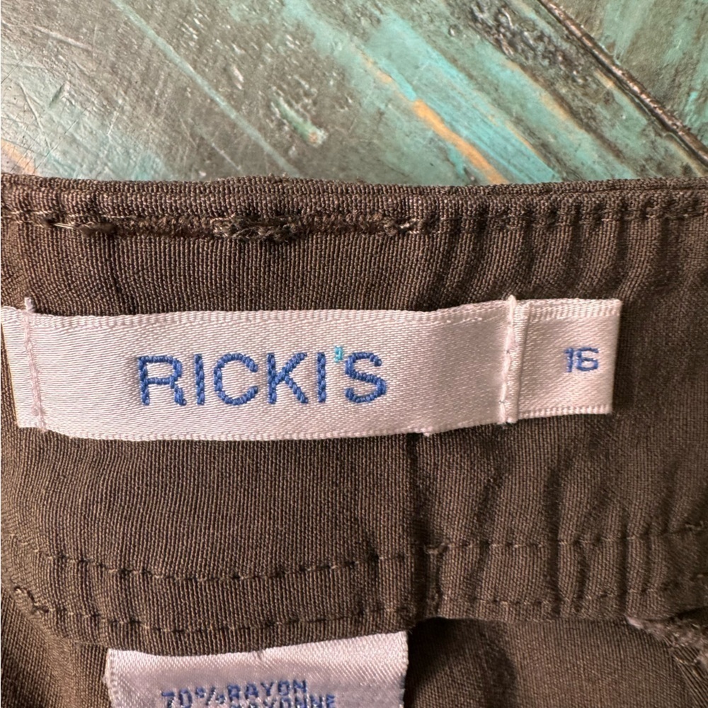 Ricki's Green Cargo Skinny Trouser Pants Size 16 - Picture 11 of 11